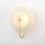 Postmodern Nordic Frosted Glass Round Wall Sconce LED 1-Light