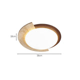 Retro Travertine Geometric Ceiling Light LED 1-Light