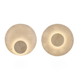 Modern Travertine Acrylic Round Wall Sconce LED 1-light