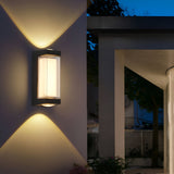 Nordic Minimalist Acrylic Rectangular Outdoor Wall Light LED Up-Down