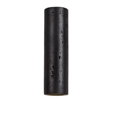 Modern Minimalist Black Travertine Tube Wall Sconce LED 1-Light