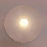 Retro Resin Ceramic-style Round Wall Sconce LED 1-light