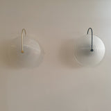 Postmodern Nordic Frosted Glass Round Wall Sconce LED 1-Light