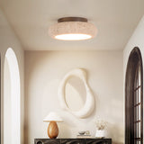 Retro Travertine Round LED Ceiling Light 1-Light