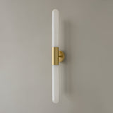Nordic Water-Ripple Glass Brass Wall Sconce LED 1-Light
