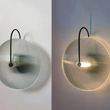 Postmodern Nordic Frosted Glass Round Wall Sconce LED 1-Light