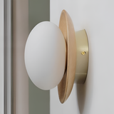 Nordic Wood Globe Wall Sconce LED 1-Light