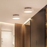 Retro Travertine Round LED Ceiling Light 1-Light