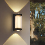 Nordic Minimalist Acrylic Rectangular Outdoor Wall Light LED Up-Down