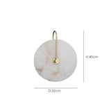 Nordic Marble Alabaster Disc Wall Sconce LED 1-light