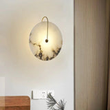 Nordic Marble Alabaster Disc Wall Sconce LED 1-light