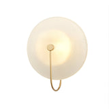 Postmodern Nordic Frosted Glass Round Wall Sconce LED 1-Light