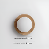 Nordic Wood Globe Wall Sconce LED 1-Light