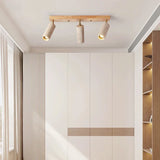 Nordic Wabi-Sabi Travertine Cylinder Ceiling Light 3-Light