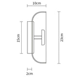 Minimalist Brass & Glass Round Wall Sconce LED 1-Light