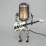 Unique Robot Table Lamp with Adjustable LED Light for Living Room and Desk – Stylish Home Decor Accent