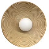 Retro Resin Ceramic-style Round Wall Sconce LED 1-light