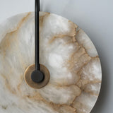 Nordic Marble Alabaster Disc Wall Sconce LED 1-light