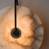 Nordic Marble Alabaster Disc Wall Sconce LED 1-light
