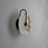 Nordic Marble Alabaster Disc Wall Sconce LED 1-light