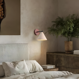 Modern Travertine Cone Wall Sconce LED 1-Light