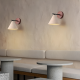 Modern Travertine Cone Wall Sconce LED 1-Light