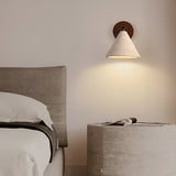 Modern Travertine Cone Wall Sconce LED 1-Light