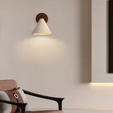 Modern Travertine Cone Wall Sconce LED 1-Light