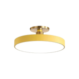 Modern Brass Round LED Ceiling Light 1-Light