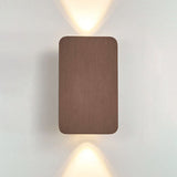 Nordic Minimalist Glass Rectangular LED Wall Sconce Light 2-light