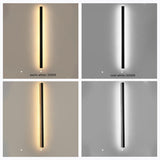 Minimalist Edge Linear Metal Outdoor Wall Light LED IP65