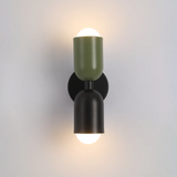 Modern Metal Cylinder LED Wall Sconce 2-Light