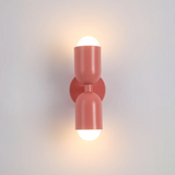 Modern Metal Cylinder LED Wall Sconce 2-Light