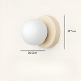 Nordic Glass Globe Wall Sconce LED 1-Light