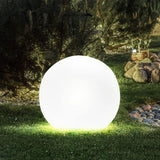 Modern PE Globe Outdoor Garden Light LED Rechargeable