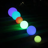 Modern PE Globe Outdoor Garden Light LED Rechargeable