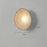 Retro Resin Ceramic-style Round Wall Sconce LED 1-light