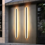 Modern Linear Die-Cast Outdoor Wall Light LED Waterproof