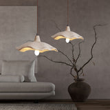 Japanese Vintage Cement Flower Pendant Light | 1-Light