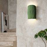 Nordic Textured Half-Cylinder LED Wall Light | 2-Light