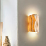 Nordic Textured Half-Cylinder LED Wall Light | 2-Light