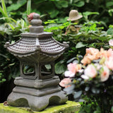 Japanese Zen Stone Pagoda LED Outdoor Garden 1-Light