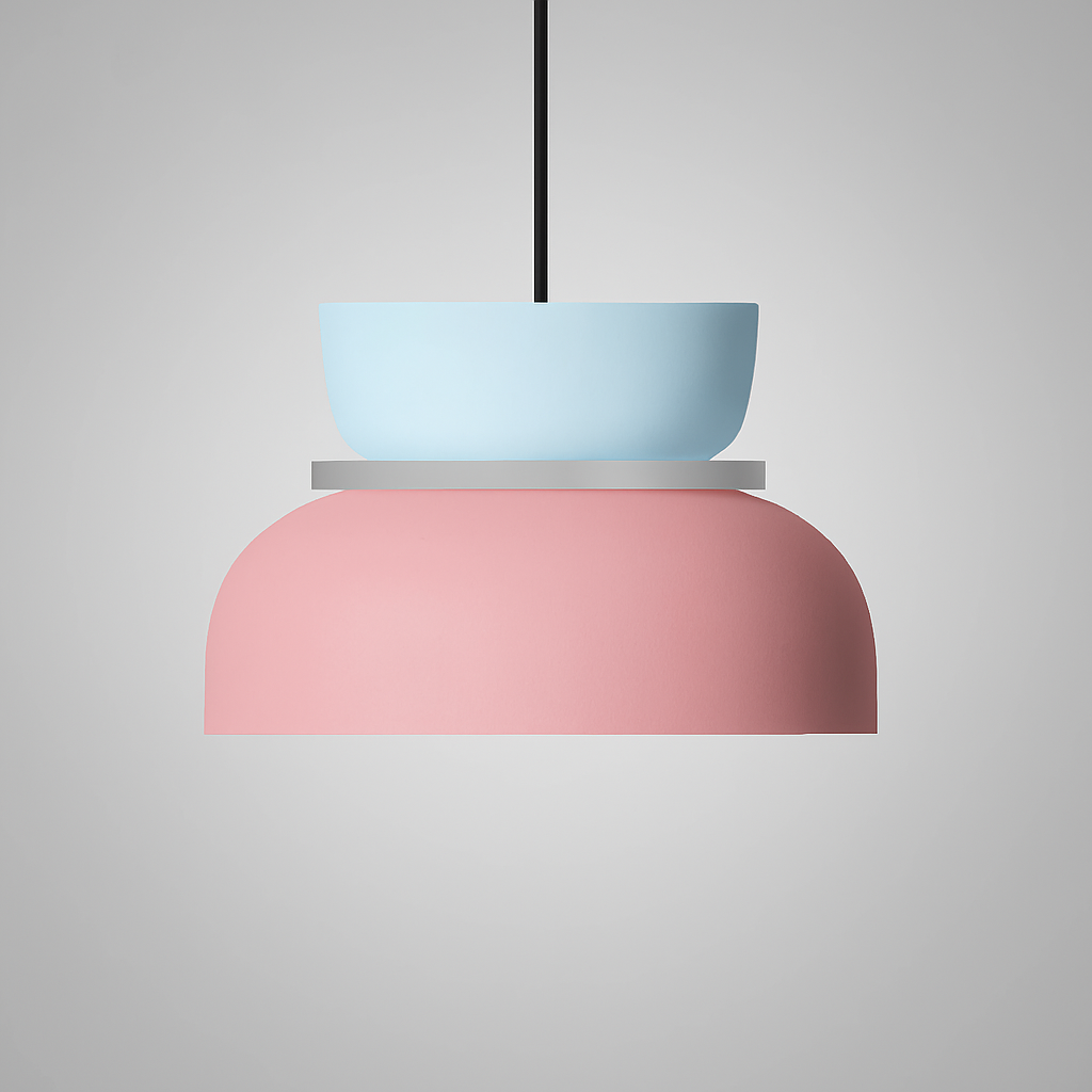 Nordic Zinc Alloy Dual-tone Dome Pendant Light LED 1-light