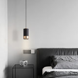 Nordic Minimalist Column Iron Pendant Light 1-Light