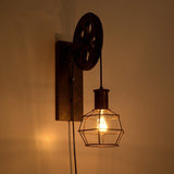 Vintage Industrial Pulley Wall Light | 1-Light