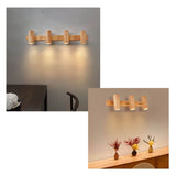 Modern Wooden Cylinder LED Wall Light | 1-Light