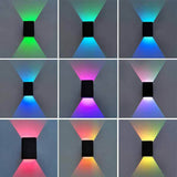 Modern RGB LED Square Wall Light with Remote | 1-Light