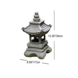 Japanese Zen Stone Pagoda LED Outdoor Garden 1-Light