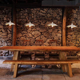 Japanese Vintage Cement Flower Pendant Light | 1-Light