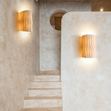 Nordic Textured Half-Cylinder LED Wall Light | 2-Light